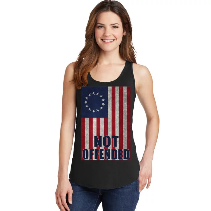 Betsy Ross Flag Not Offended 13 Stars For Protesters Ladies Essential Tank