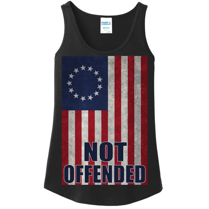 Betsy Ross Flag Not Offended 13 Stars For Protesters Ladies Essential Tank