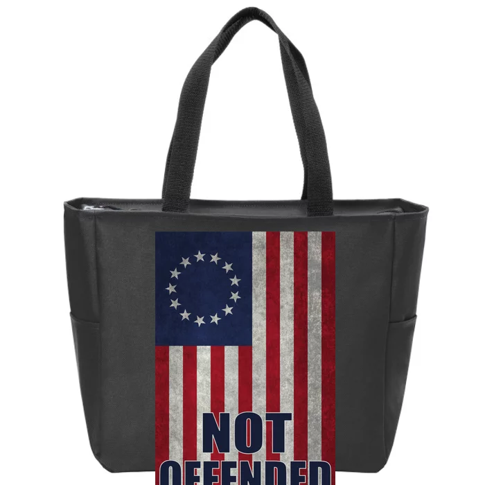 Betsy Ross Flag Not Offended 13 Stars For Protesters Zip Tote Bag