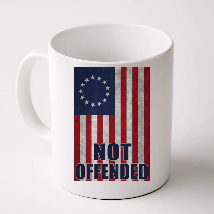 Betsy Ross Flag Not Offended 13 Stars For Protesters Front & Back Coffee Mug