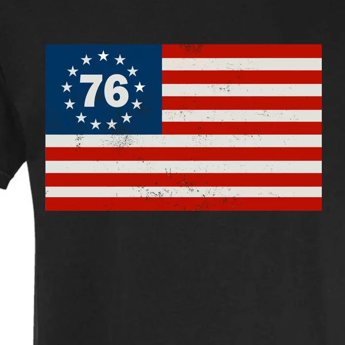 Betsy Ross Flag United States of America 1776 Garment-Dyed Heavyweight T-Shirt