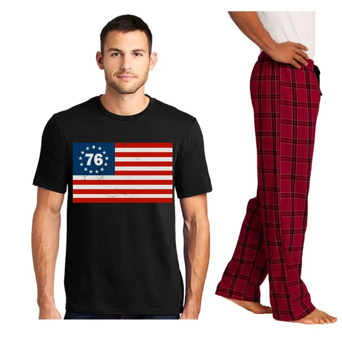 Betsy Ross Flag United States of America 1776 Pajama Set