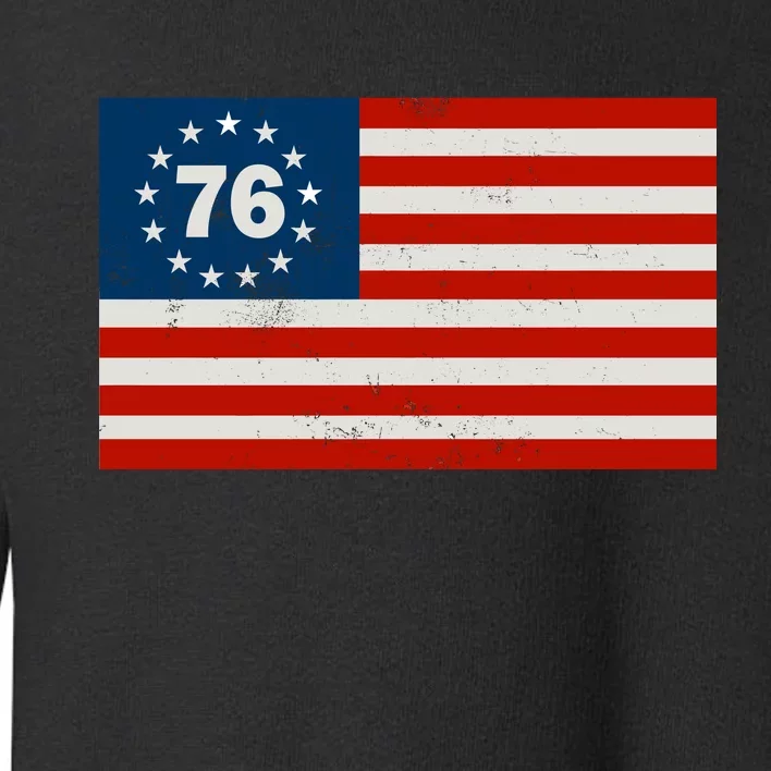 Betsy Ross Flag United States of America 1776 Toddler Sweatshirt