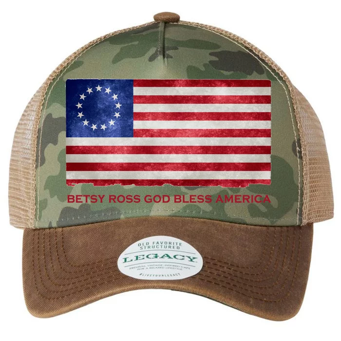 Betsy Ross God Bless America Legacy Tie Dye Trucker Hat