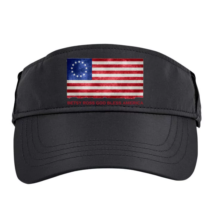 Betsy Ross God Bless America Adult Drive Performance Visor