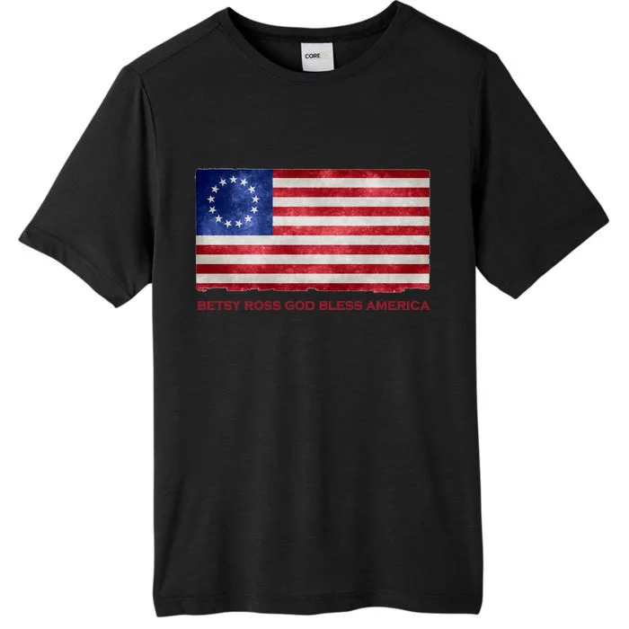 Betsy Ross God Bless America ChromaSoft Performance T-Shirt