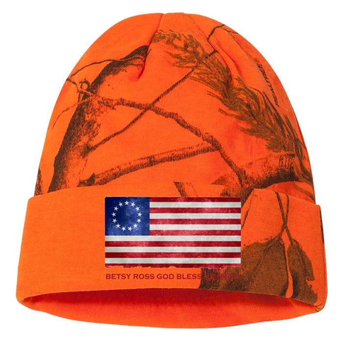 Betsy Ross God Bless America Kati - 12in Camo Beanie