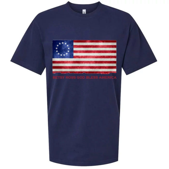 Betsy Ross God Bless America Sueded Cloud Jersey T-Shirt