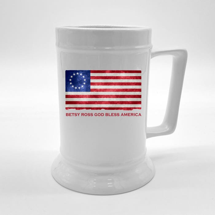 Betsy Ross God Bless America Front & Back Beer Stein