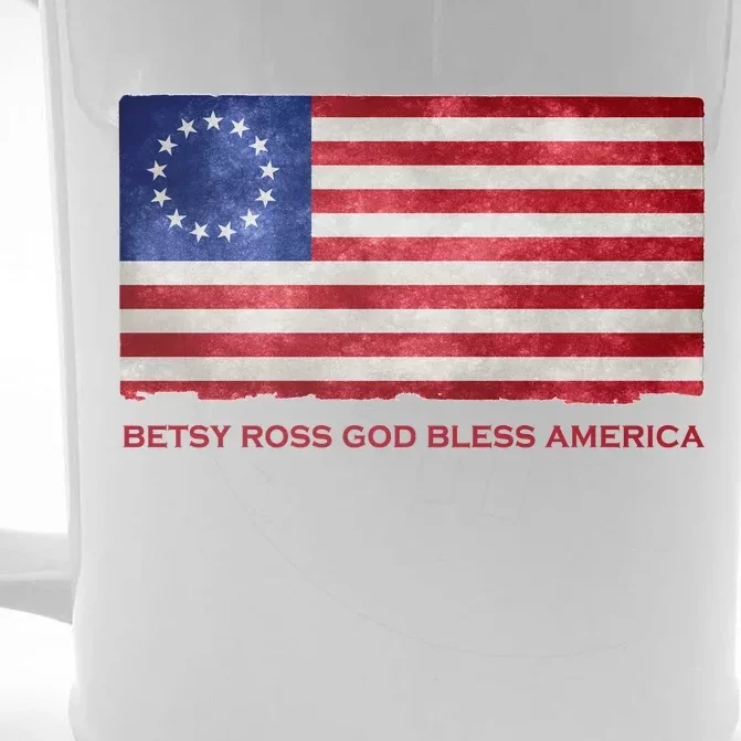 Betsy Ross God Bless America Front & Back Beer Stein