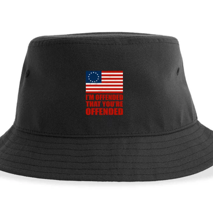 Betsy Ross I'm Offended That You're Offended Sustainable Bucket Hat