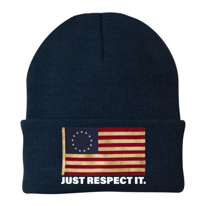 Betsy Ross Original Colonies Just Respect It Knit Cap Winter Beanie