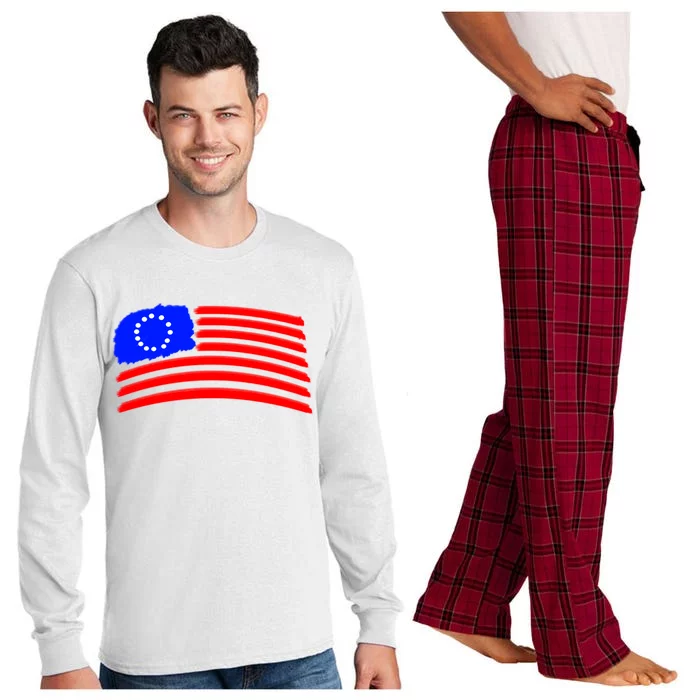 Betsy Ross Original Painted Flag Long Sleeve Pajama Set