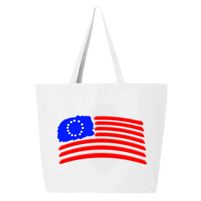 Betsy Ross Original Painted Flag 25L Jumbo Tote