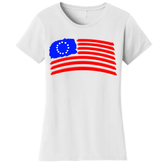 Betsy Ross Original Painted Flag Women's T-Shirt