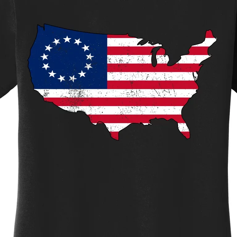 Betsy Ross USA Flag Revolutionary War Women's T-Shirt