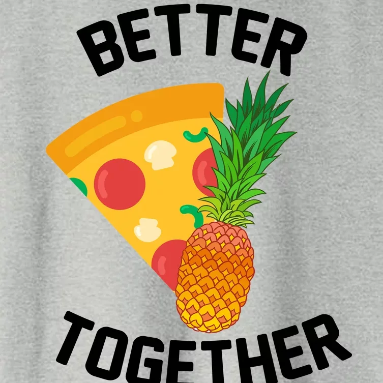 Better Together Pineapple On Pizza Women's Crop Top Tee