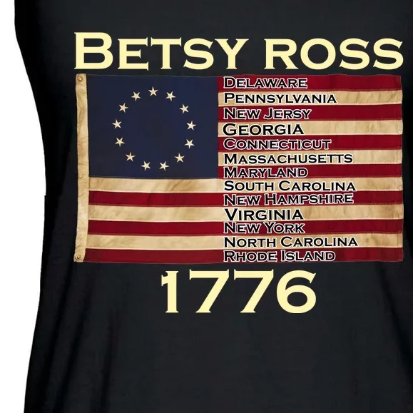 Betty Ross Original Colonies Flag Ladies Essential Flowy Tank