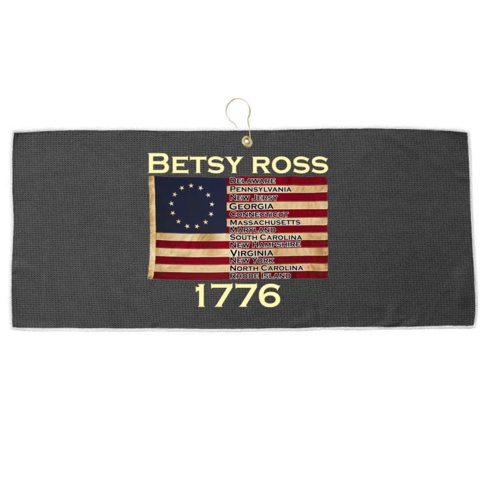 Betty Ross Original Colonies Flag Large Microfiber Waffle Golf Towel