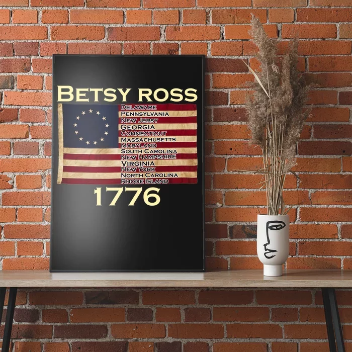 Betty Ross Original Colonies Flag Poster