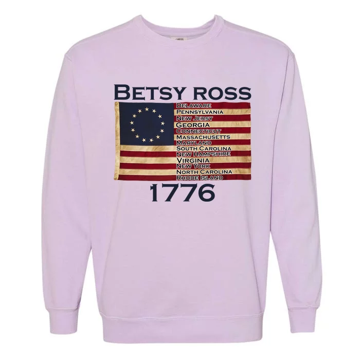 Betty Ross Original Colonies Flag Garment-Dyed Sweatshirt