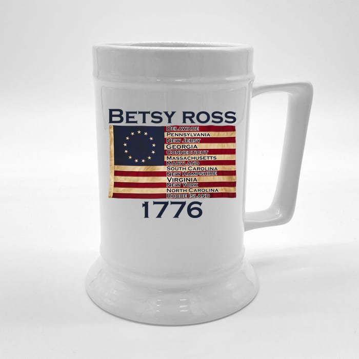 Betty Ross Original Colonies Flag Front & Back Beer Stein