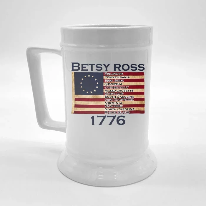 Betty Ross Original Colonies Flag Front & Back Beer Stein