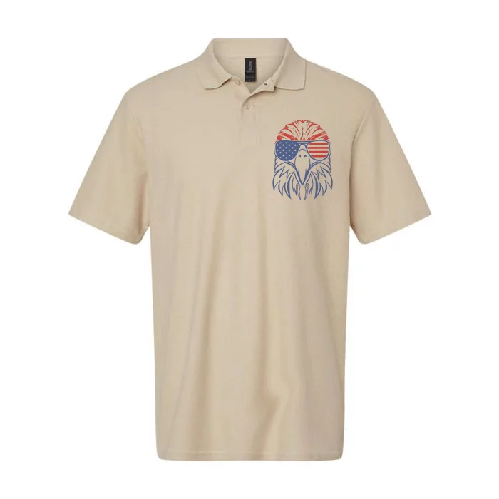 Bald Eagle Usa Flag 4th Of July Eagle Usa Softstyle Adult Sport Polo