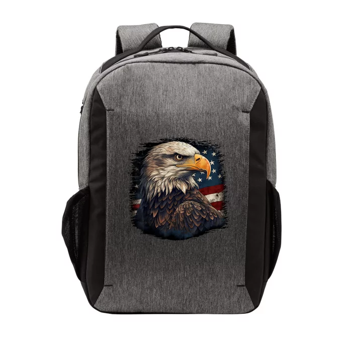 Bald Eagle Us American Flag 4th Of July Proud Patriotic Vector Backpack