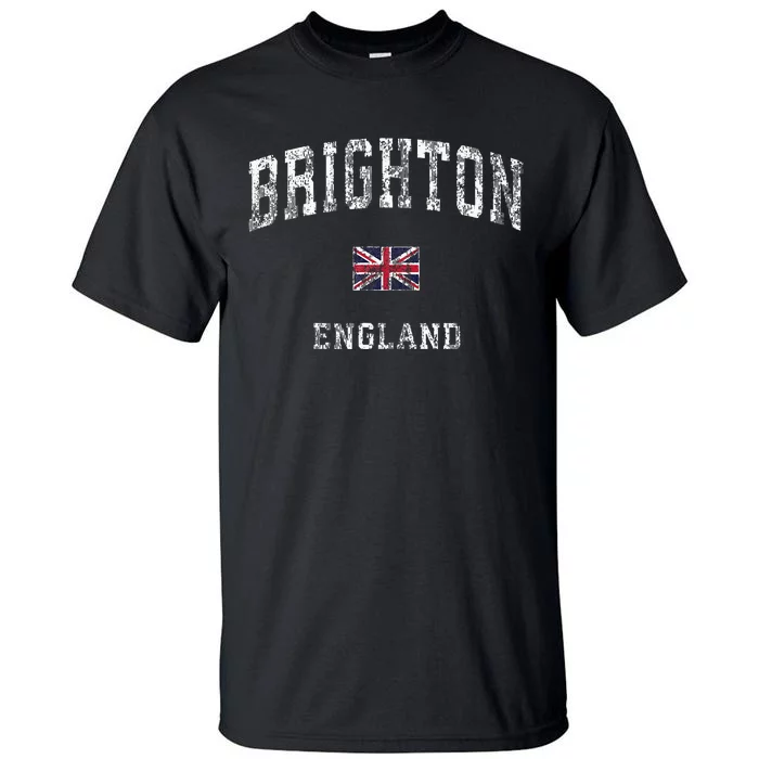 Brighton England Vintage Athletic Sports Tall T-Shirt