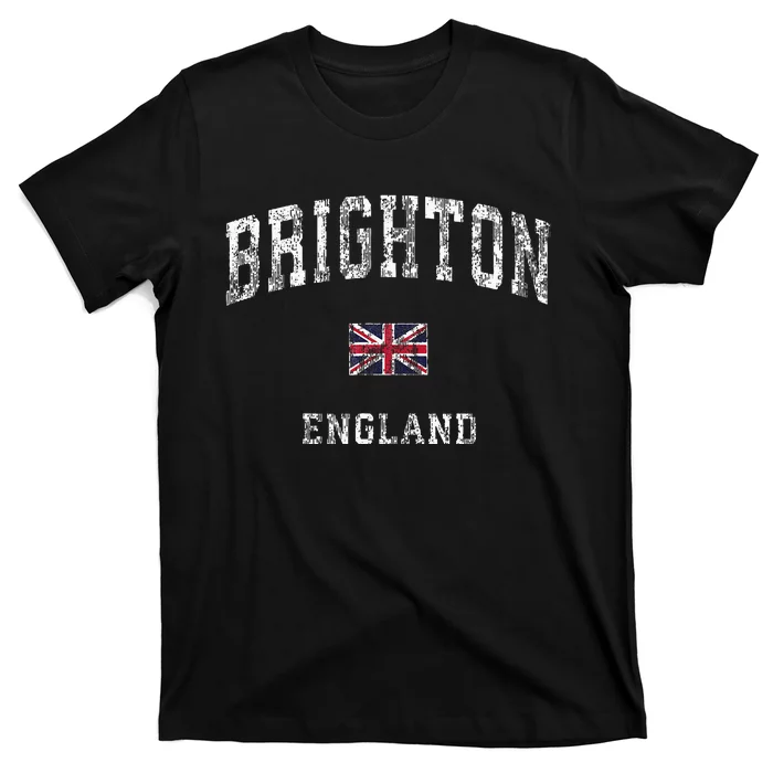 Brighton England Vintage Athletic Sports T-Shirt