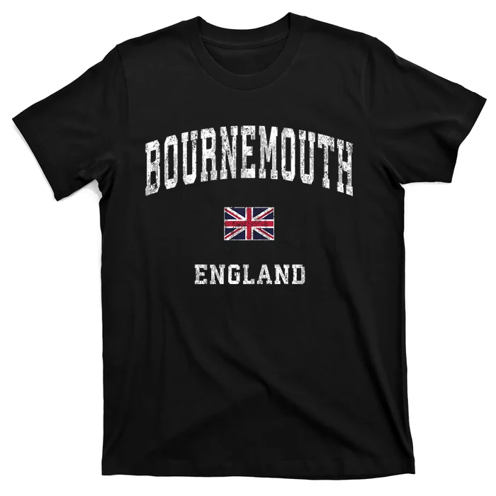 Bournemouth England Vintage Athletic Sports Design T-Shirt