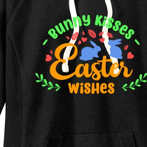 Bunny Easter Wishes Rabbit Owner Lover Gift Women's Fleece Hoodie