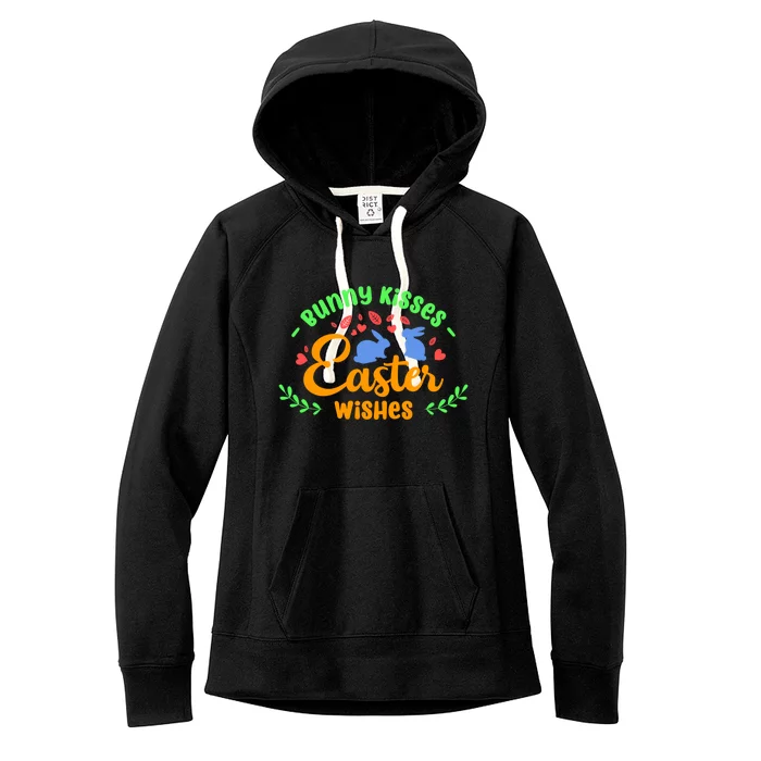 Bunny Easter Wishes Rabbit Owner Lover Gift Women's Fleece Hoodie