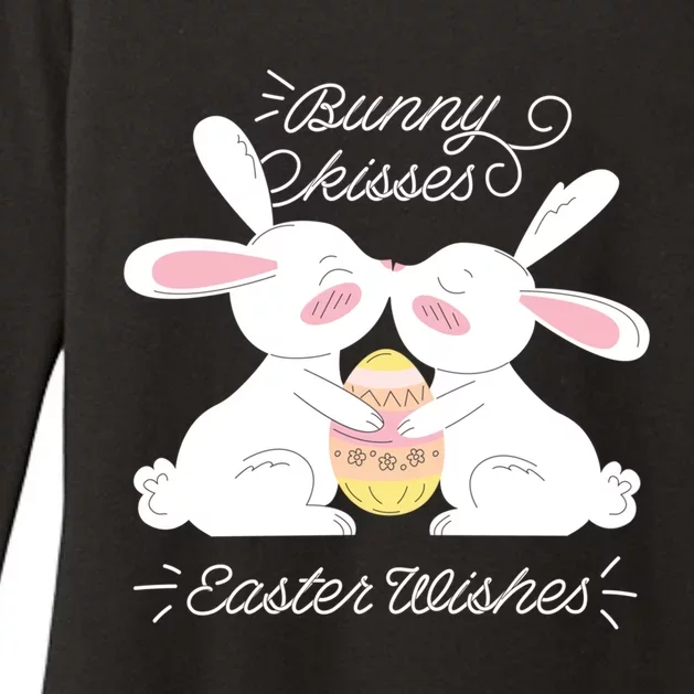 Bunny Easter Wishes! Cute Easter Design! Great Gift Womens CVC Long Sleeve Shirt