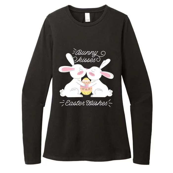 Bunny Easter Wishes! Cute Easter Design! Great Gift Womens CVC Long Sleeve Shirt