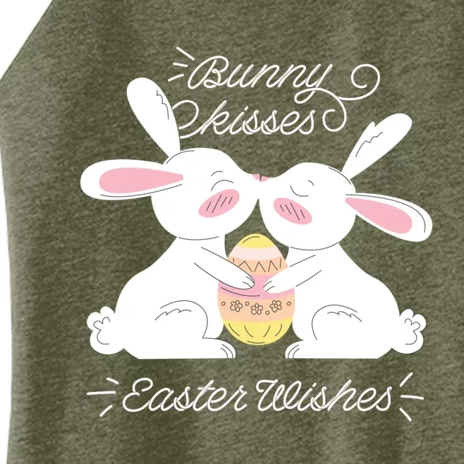 Bunny Easter Wishes! Cute Easter Design! Great Gift Women’s Perfect Tri Rocker Tank