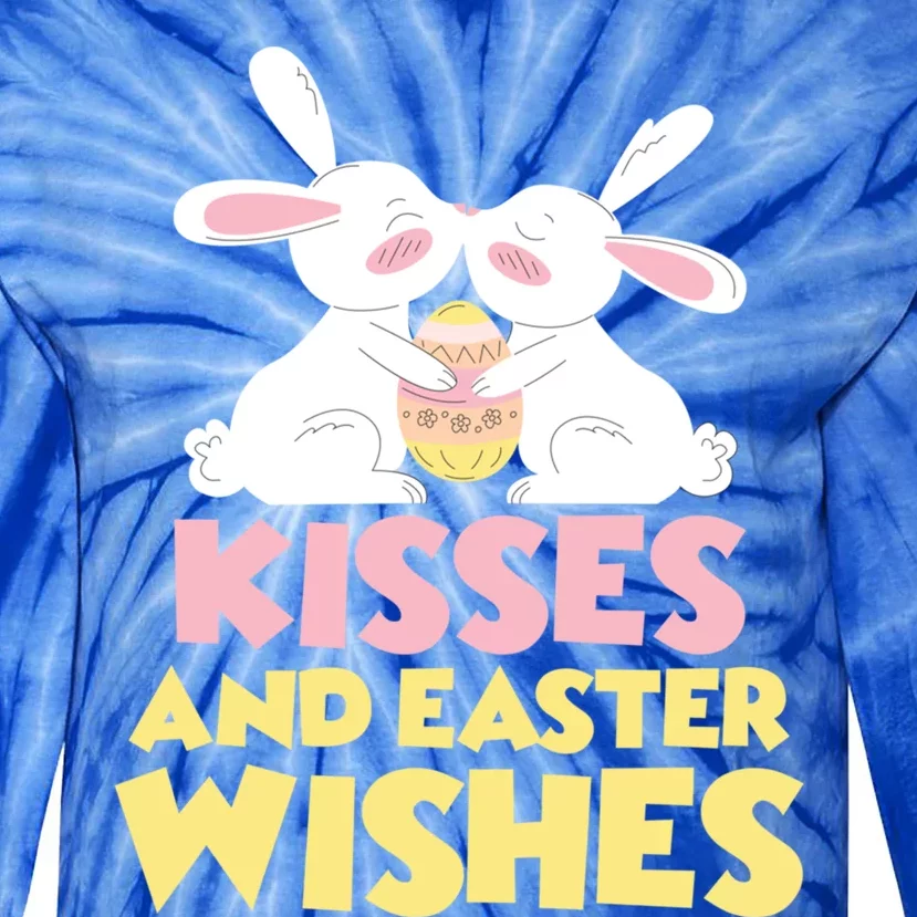 Bunny Easter Wishes Rabbit Easter Egg Easter Day Gift Tie-Dye Long Sleeve Shirt