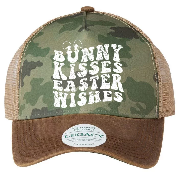 Bunny Easter Wishes Vintage Distressed Easter Gift Legacy Tie Dye Trucker Hat