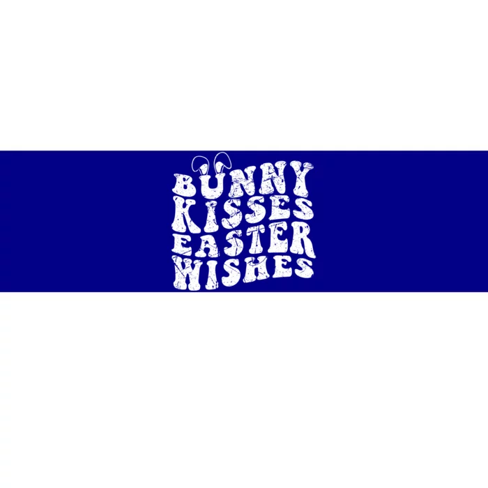 Bunny Easter Wishes Vintage Distressed Easter Gift Bumper Sticker