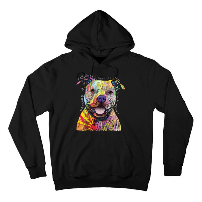 Beware of Pit Bulls - Dog - Dean Russo Tall Hoodie