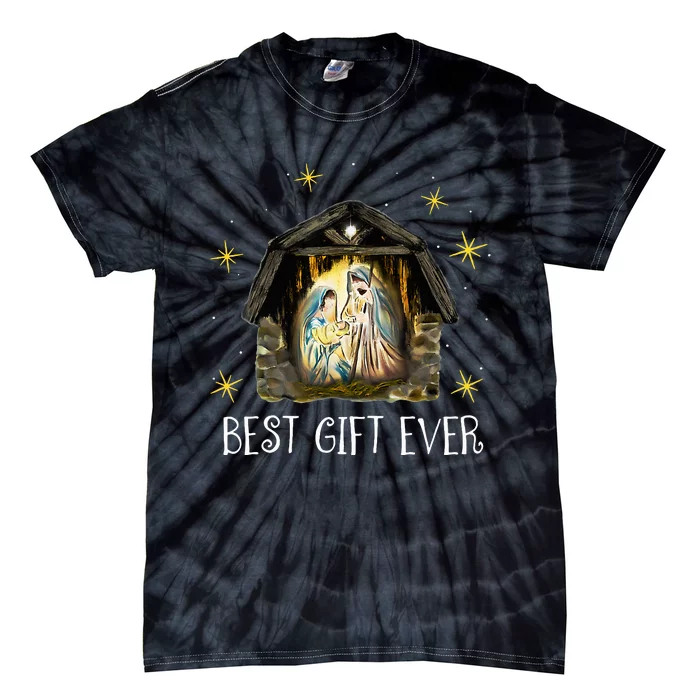 Best Ever Xmas Cool Jesus Nativity Scene Christian Tie-Dye T-Shirt