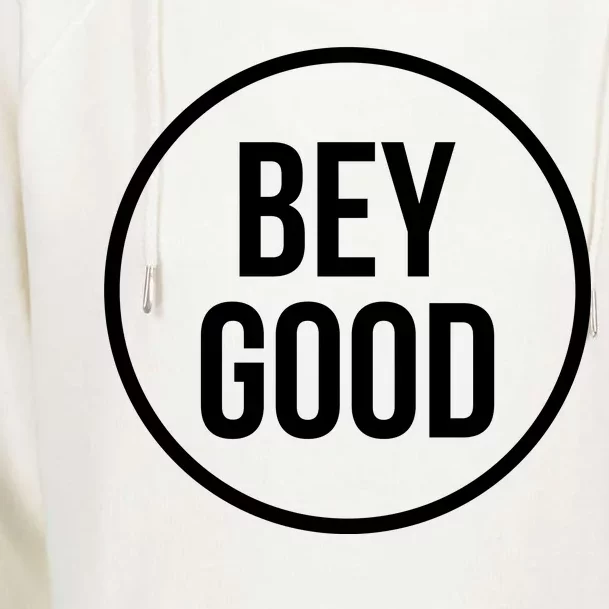 Bey Good Circle Logo Womens Funnel Neck Pullover Hood