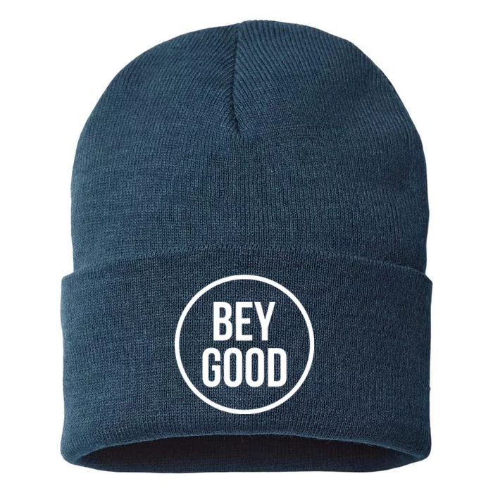 Bey Good Circle Logo Sustainable Knit Beanie