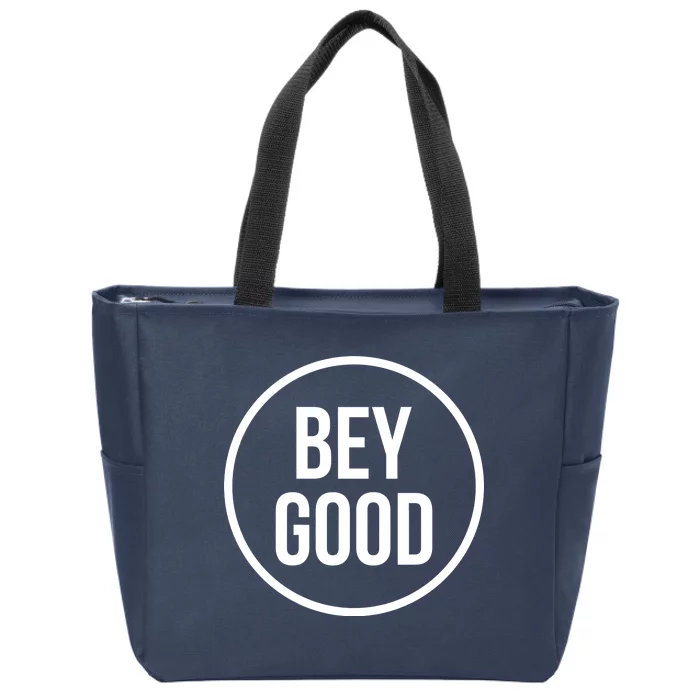 Bey Good Circle Logo Zip Tote Bag