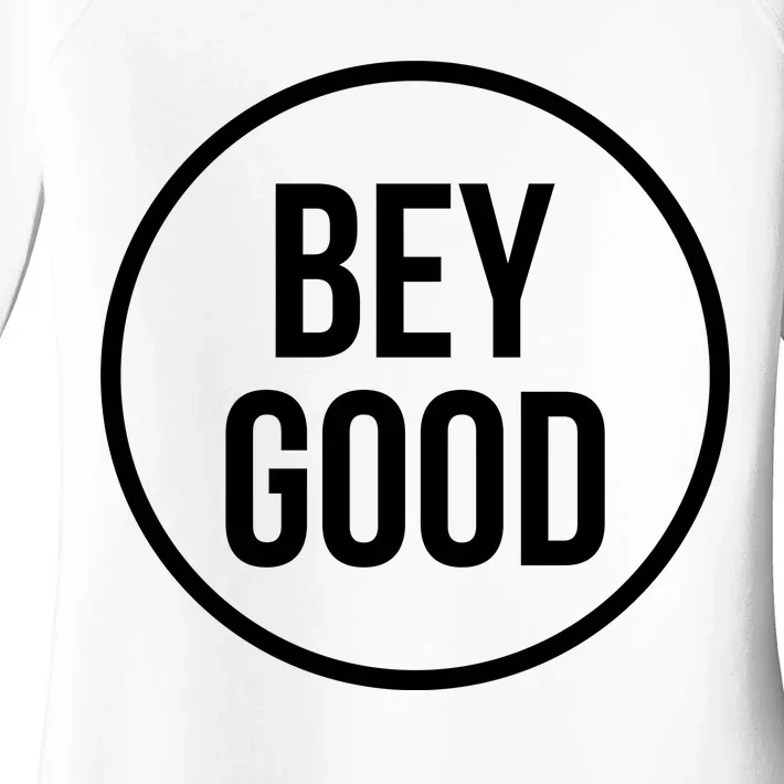 Bey Good Circle Logo Women's Perfect Tri Tunic Long Sleeve Shirt