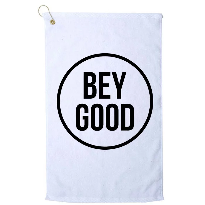 Bey Good Circle Logo Platinum Collection Golf Towel