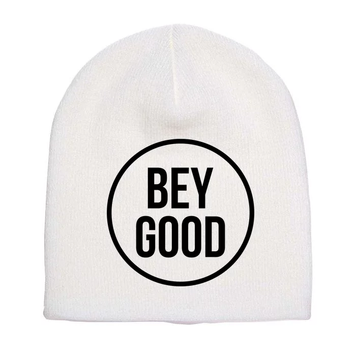 Bey Good Circle Logo Short Acrylic Beanie