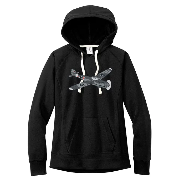 BF 109 Aircraft Women's Fleece Hoodie