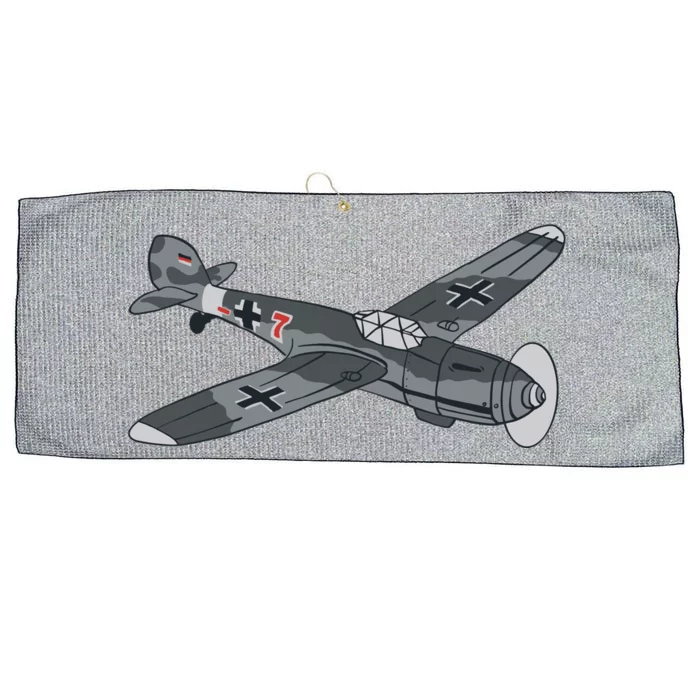 BF 109 Aircraft Large Microfiber Waffle Golf Towel